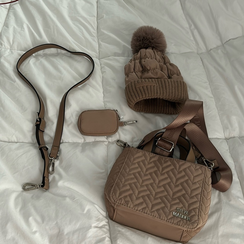 Small Steve Madden cross body and matching hat